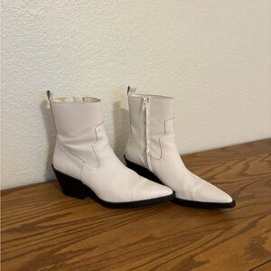 Women's White Ankle Boots